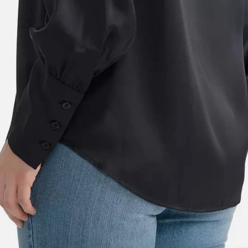 Joie Women Like To Satin Blouse Size M, Preowned - Picture 6 of 13